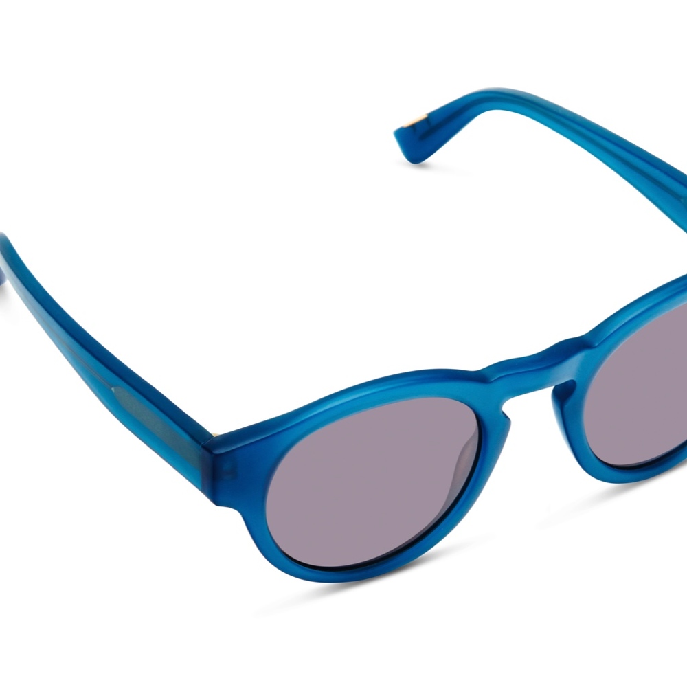 Sunglasses Unisex Matte Blue - Picture 2 of 3